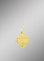 Dagmar kruishanger die aan beide kanten gedragen kan worden 