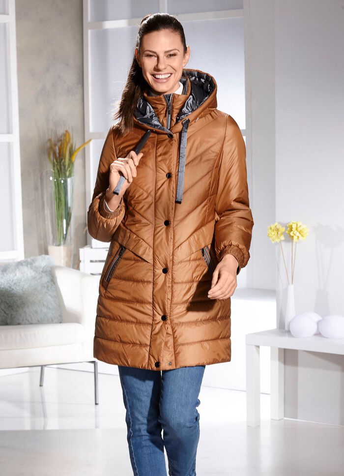 Korte jas met vestinzet 