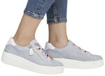 Remonte sneakers met kleurrijke vetersluiting BLAUW-WIT