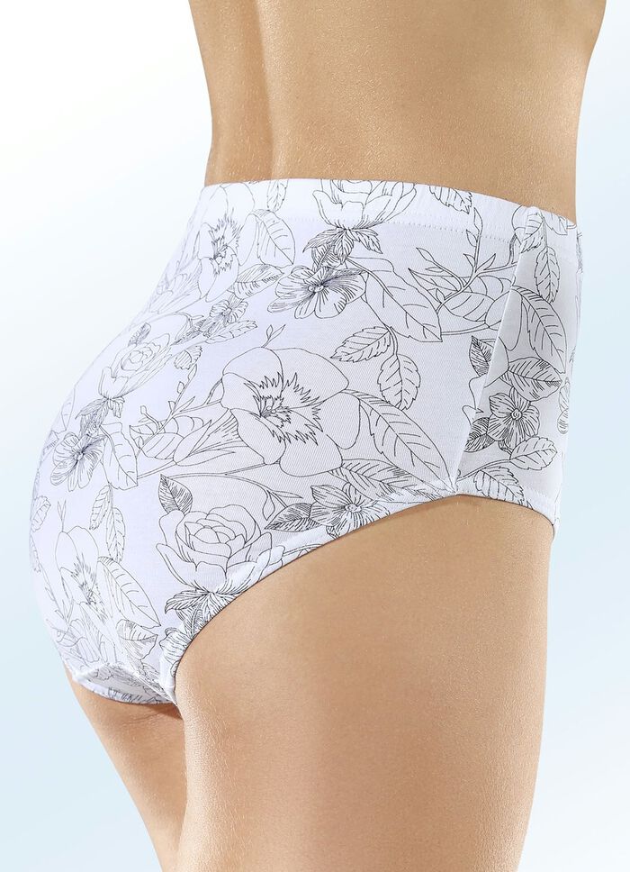 Set van vijf slips met elastische band 