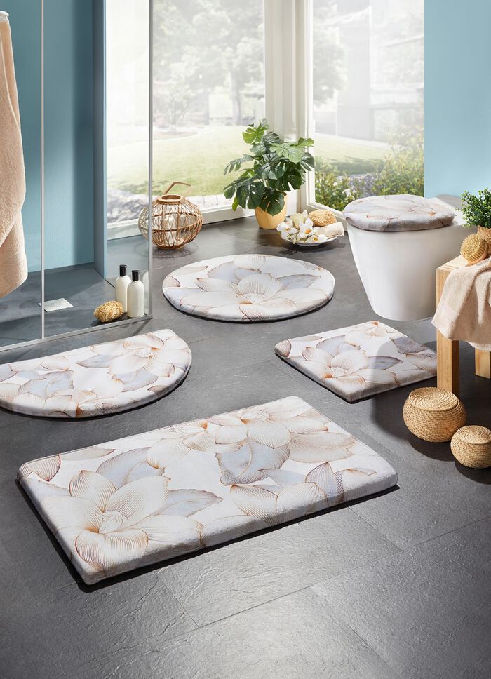 Dromerig zachte badkamerset met lintrand VEELKLEURIG