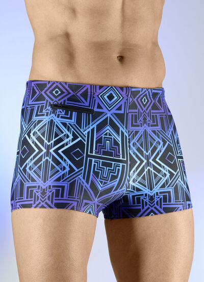 Boxy zwemshort met kleurrijk printdesign 