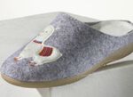 Knuffelige warme pantoffels met lama-applicatie 