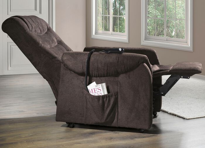 TV-fauteuil met wielen en veerkern 
