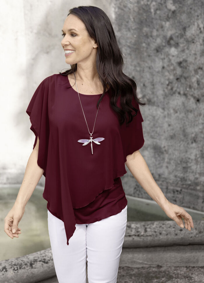 poncho tuniek BORDEAUX