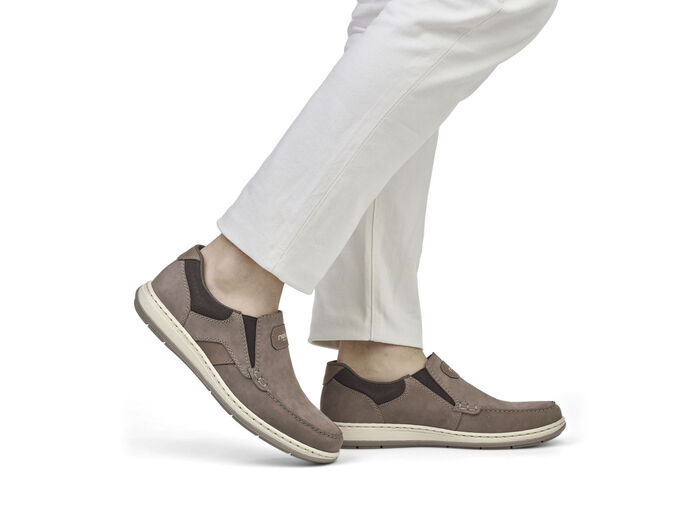 Loafers van nappaleer TABAKSBRUIN-MOKKA