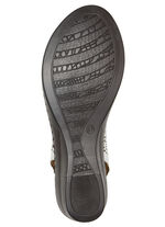 ELENA EDEN, zomerse damessandalen, breedte G, van leer WIT