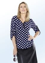 Overhemdtuniek met een leuk stippendessin 