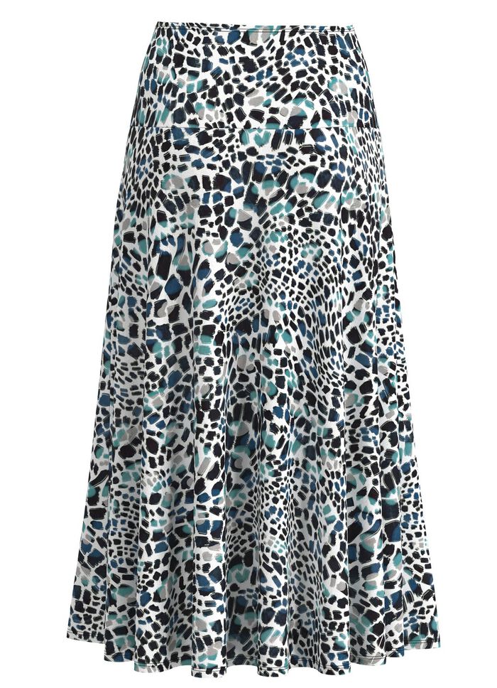 Rok met schitterende kleurenprint 