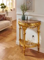 Console met marmeren conglomeraat blad 