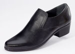 Slippers met verborgen elastische band ZWART