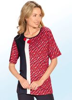 Overhemd met all-over patroon en decoratieve knopen 