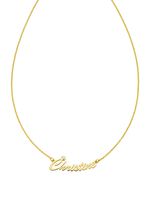 Persoonlijke naamketting met uw naam, van verguld zilver 