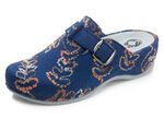 Mubb pantoffels met borduurpatroon BLAUW