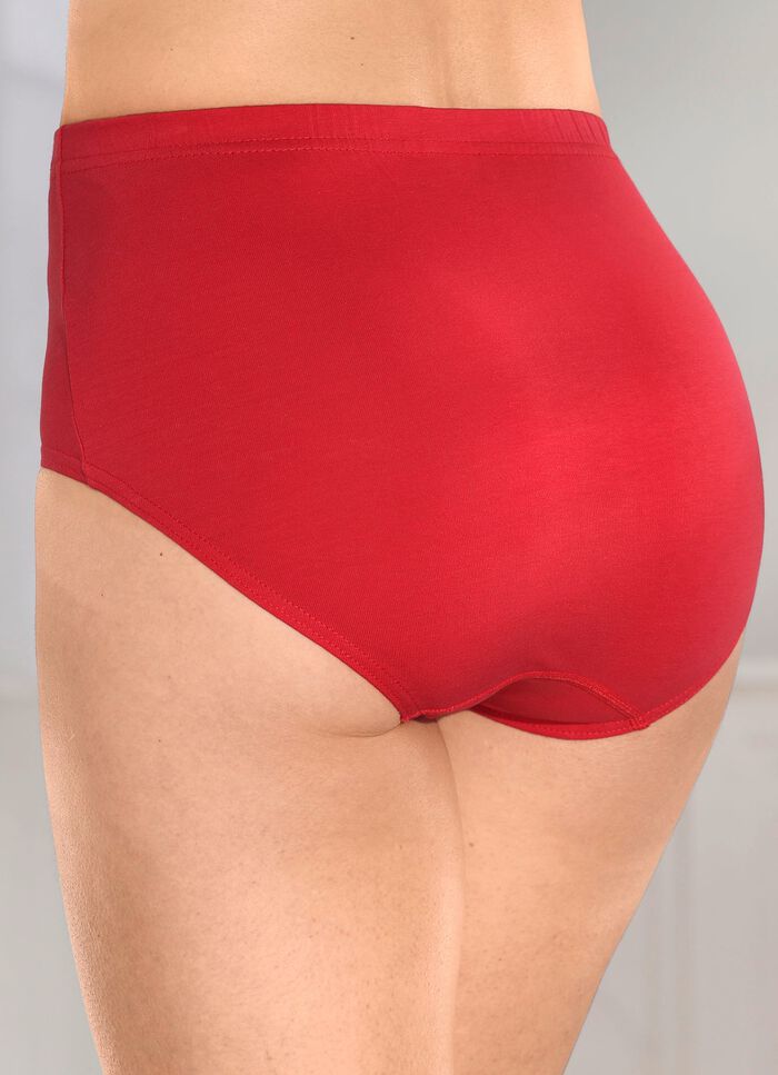 Set van vier slips met elastische tailleband 