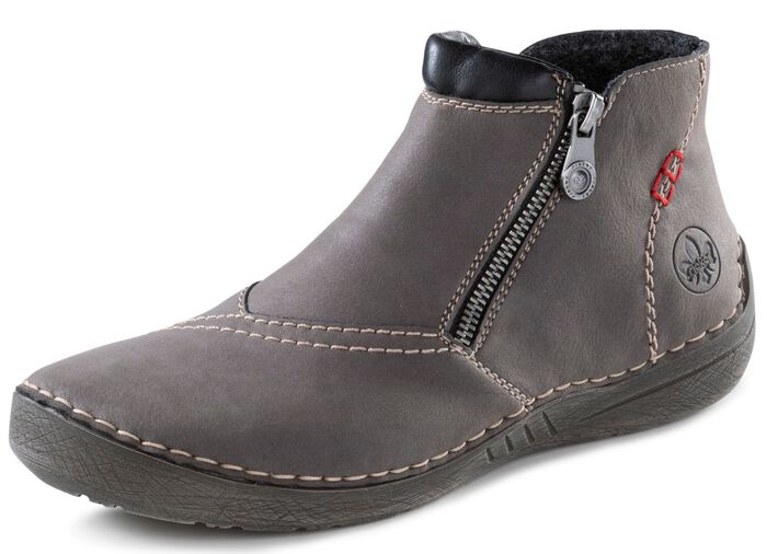 Rieker laarsje gemaakt van gearceerd synthetisch materiaal 