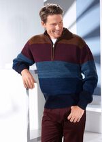 Modieuze troyer met korte ritssluiting 