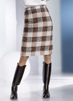 Rok met een geparkeerd ruitdessin 