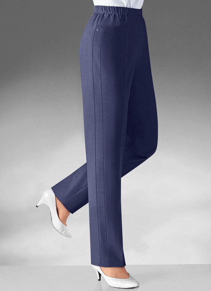 Broek met geavanceerde zijnaad in 8 kleuren MARINE