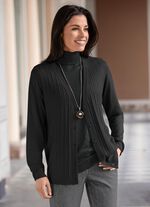 Cardigan met kabelbreistructuur 