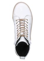 Gemini enkellaarsjes met twee ritsen WIT