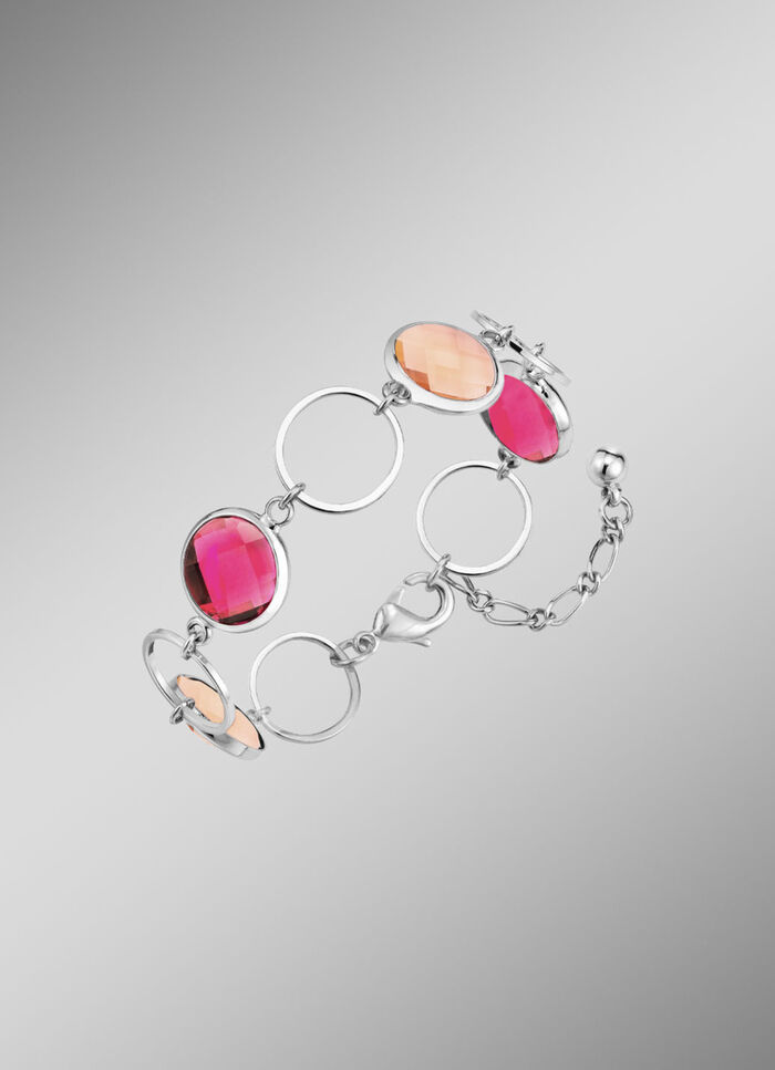 Sieradenset, 3-delig, met kristalstenen 