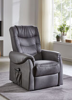 TV-fauteuil in lederlook ANTHRAZIT