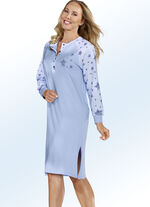 Duopack nachthemden met raglanmouwen en knoopsluiting 