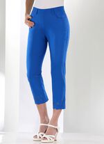 Broek met geborduurd bloemenoogje 