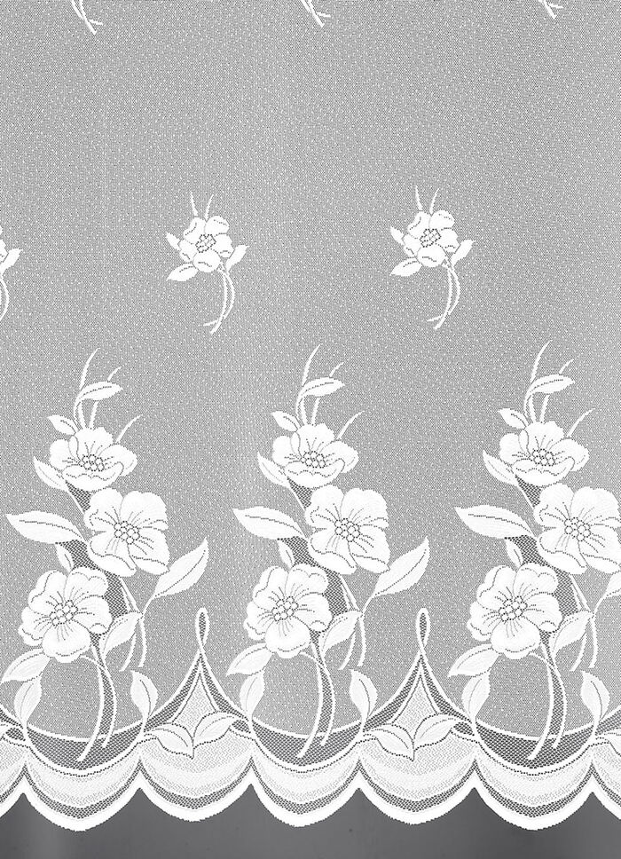 Gordijn met bloemen-guirlande 