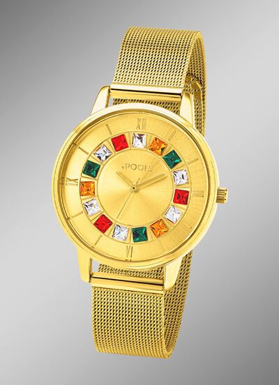 Prachtig quartz dameshorloge POOLS 2241 