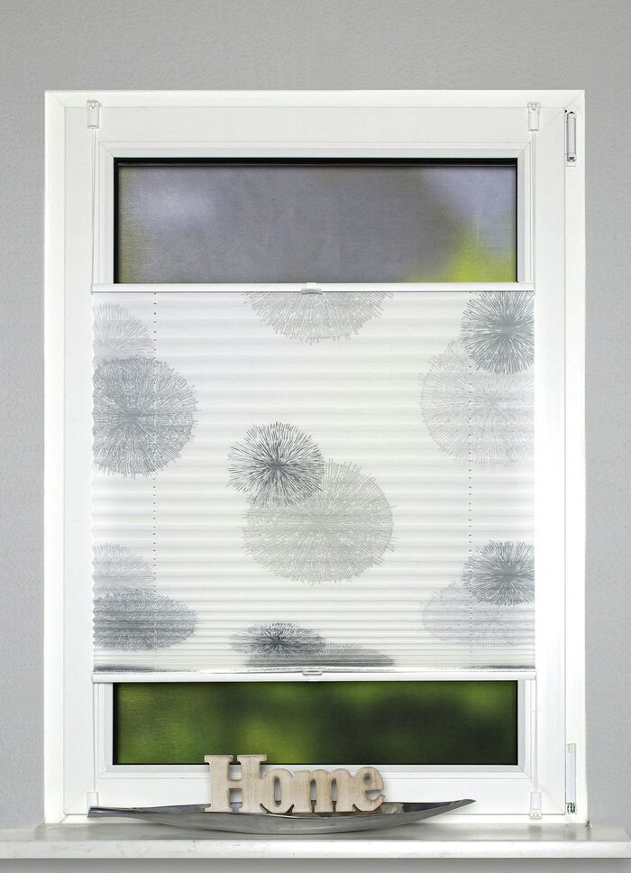 Plissee-rolgordijnen zonder boren en schroeven GRIJS-STEENGRIJS