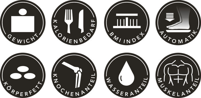 MAXXMEE lichaamsanalyseweegschaal met LCD-display 