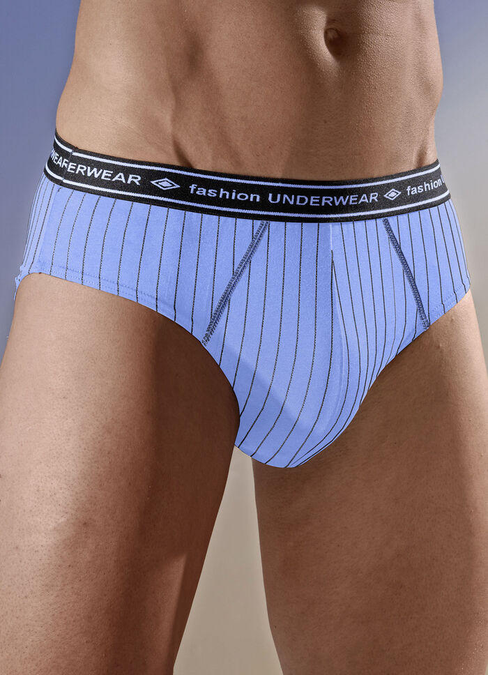 Pak van vier slips met streepjesmotief 