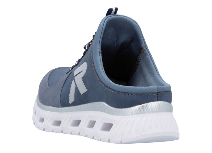 Rieker pantoffels met elastisch snelvetersysteem met stopper JEANS