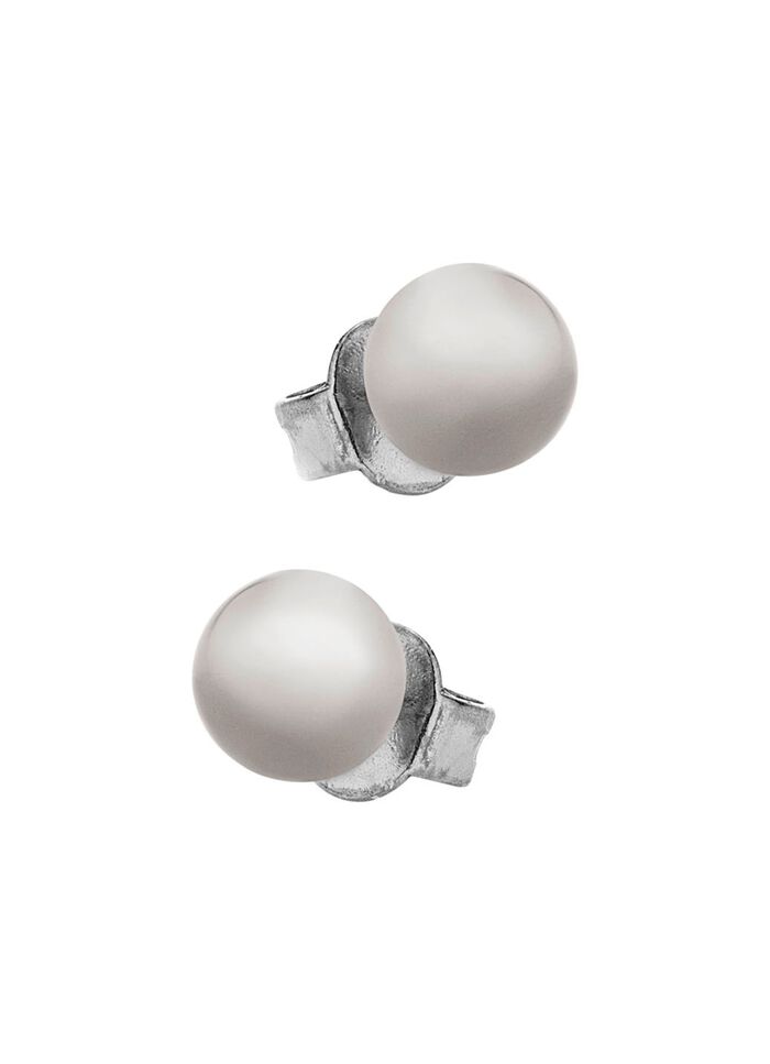 Kleine maar fijne bolvormige oorbellen van titanium 