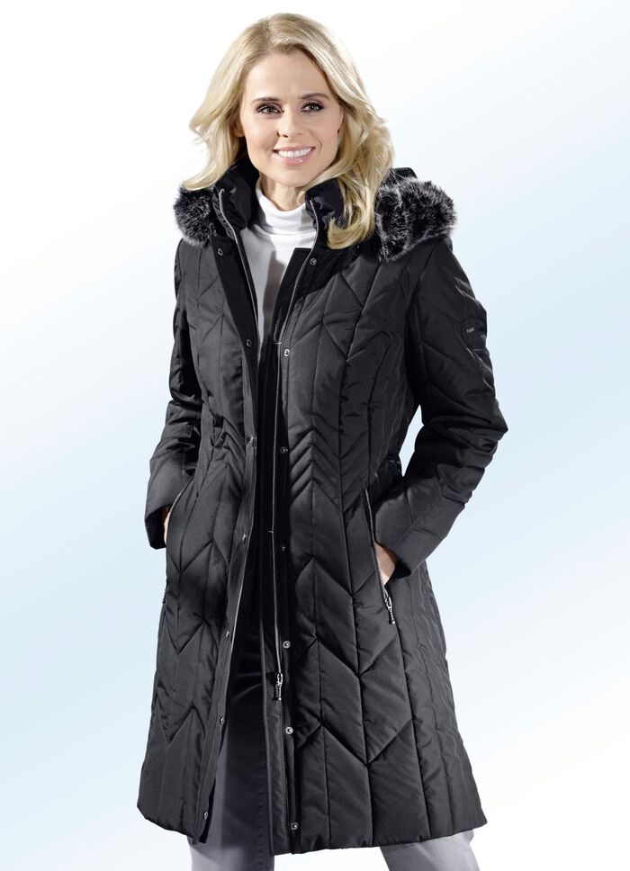 Korte jas met afneembare capuchon 