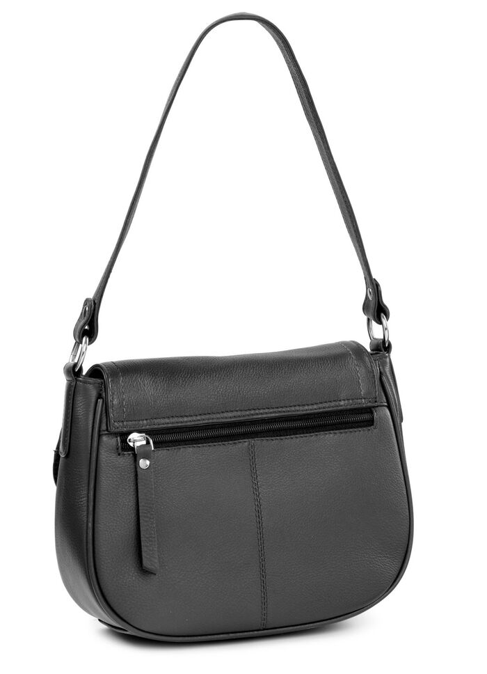 Laurina, tas, dames, verstelbare schouderband ZWART