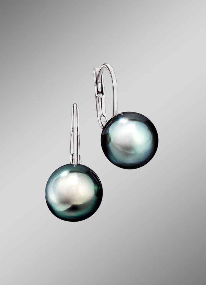 Geweldige oorbellen met Tahitiaanse kweekparels 