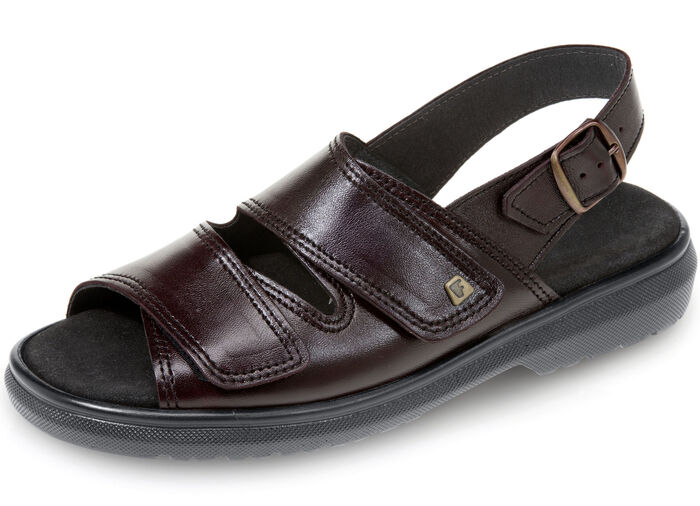 Comfortabele herensandalen, breedte K, met uitneembaar voetbed CHIANTI