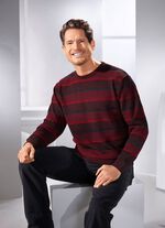 Trui met ronde hals en gestructureerd ontwerp in 2 kleuren 