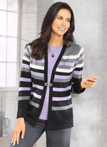 Trui met scheerwol ANTRACIET-LILA-GRIJS GEM&Ecirc;LEERD