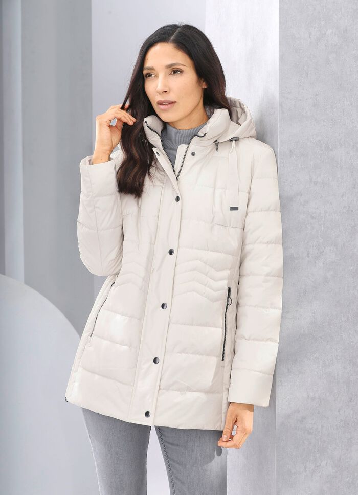 Functioneel jack met longitudinale quilting aan de zijkanten 