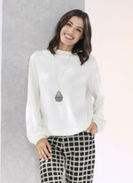 Comfortabel shirt in 2 kleuren ECRU