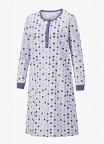 Twee-pack nachthemden, lange mouwen met knoopsluiting en manchetten 