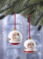 Porseleinen jaarboomdecoratie 2022 van Villeroy &amp; Boch WIT-ROOD