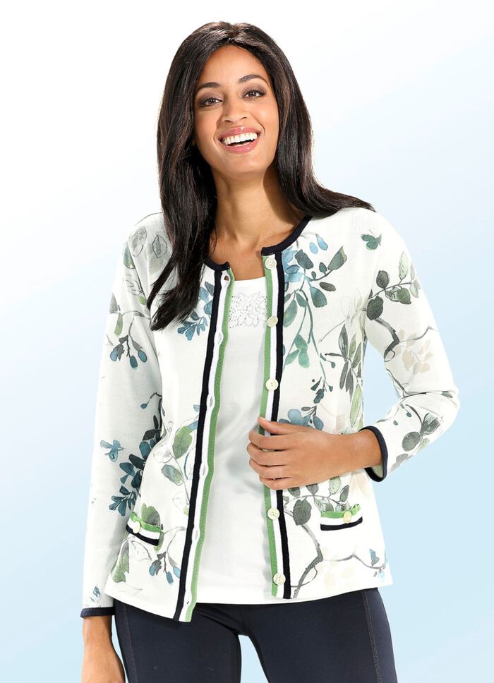 Vest met bloemenprint 