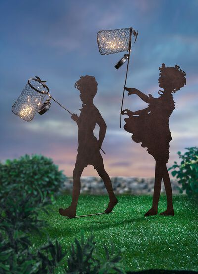 Kinderen met zonne-schepnet 