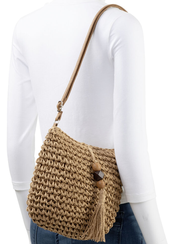 Zomertas, dames, met verstelbare schouderband NATURBRAUN