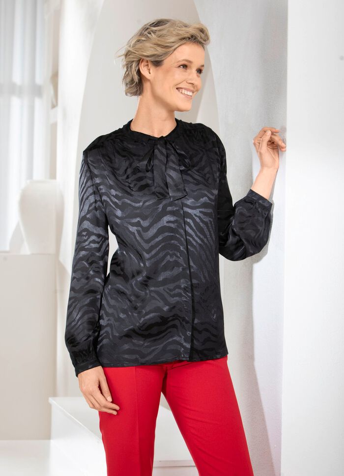 Animal-look blouse in 2 kleuren 